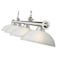 Z-Lite Cordon 4 Light Billiard, Brushed Nickel & White Linen 2306-4BN-DWL14 - alternate 5